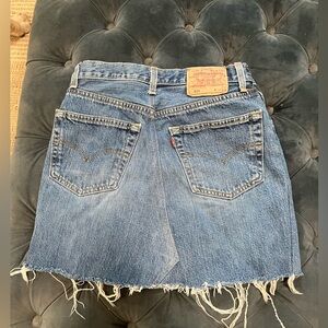 Levi’s Recrafted Denim Mini Skirt Button Fly 501 Women’s 26 or Small